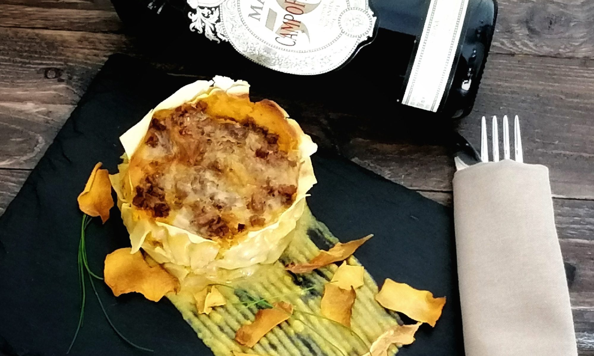 Lasagna al vino rosso