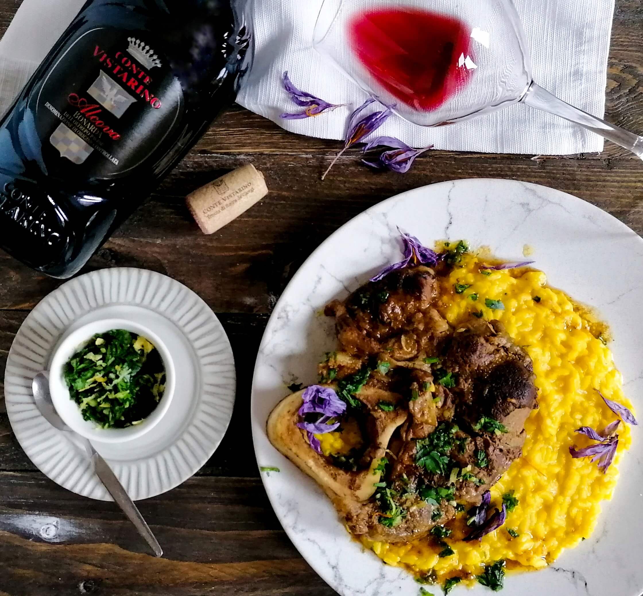 Ossobuco alla milanese con risotto allo zafferano